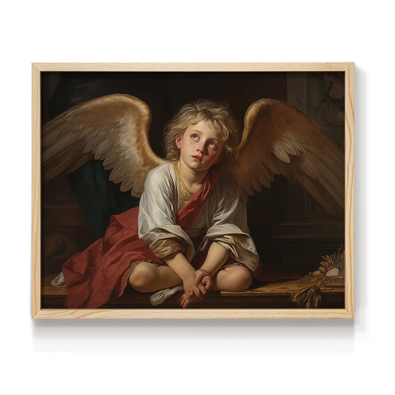 Angels From Above-LXV III - Impression encadrée - Restickable, Naturel, H 16 po x l 20 po