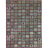Pakistan Gabeh Wool Patchwork Area Rug