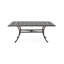 Table de salle à manger d'extérieur rectangulaire en fonte d'aluminium (table incluse seulement)