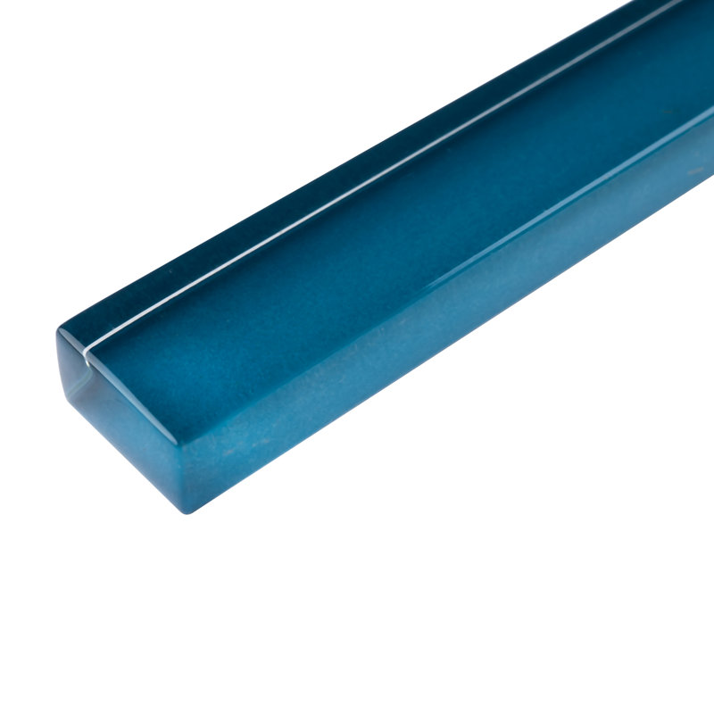 Carrelage en verre 12 "x 0,5", Bleu océan