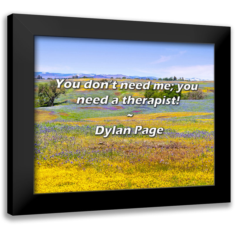 Citation de Dylan: Vous n'avez pas besoin de moi; Vous avez besoin d'un massothérapeute!