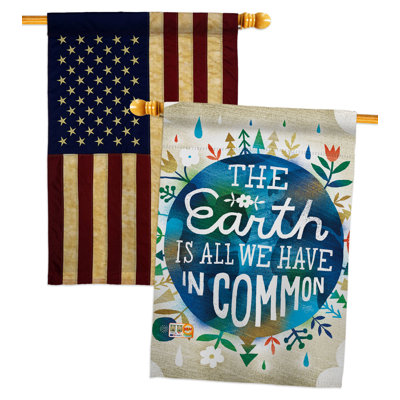 Double Sided 40'' H x 28'' W Polyester House Flag
