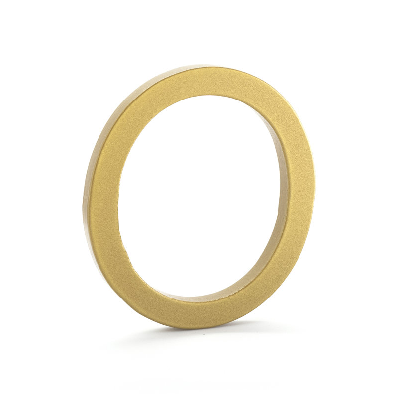 4 in. Flat Floating Mount House Number, Gold, 0