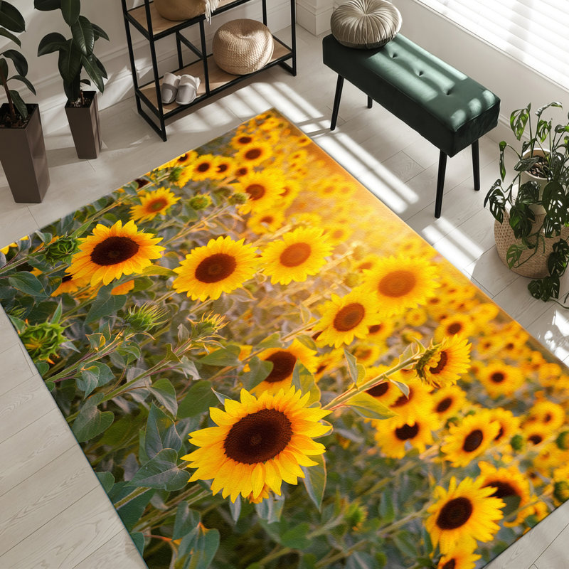 Chic Non-Woven Soft Printed Rug with Intricate Floral Design Ideal for a Cozy and Stylish Living Room or Bedroom Decor