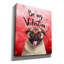  «Valentine Pug 2» par John Hovenstine, art mural sur toile, 26 po x 30 po-516534422