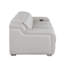 Canapé inclinable Gracie Mills Verona 103 po en cuir italien gris pâle avec port USB