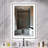 Wrought Studio™ LED Bathroom Mirror with Lights, Lighted Vanity Mirrors for Bathroom Anti-Fog, Dimmable, 3 Colors, Wall Mounted  with ETL & 5-Year Warranty-1097491976
