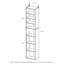 30 cm W Adjustable Height Shelving Unit