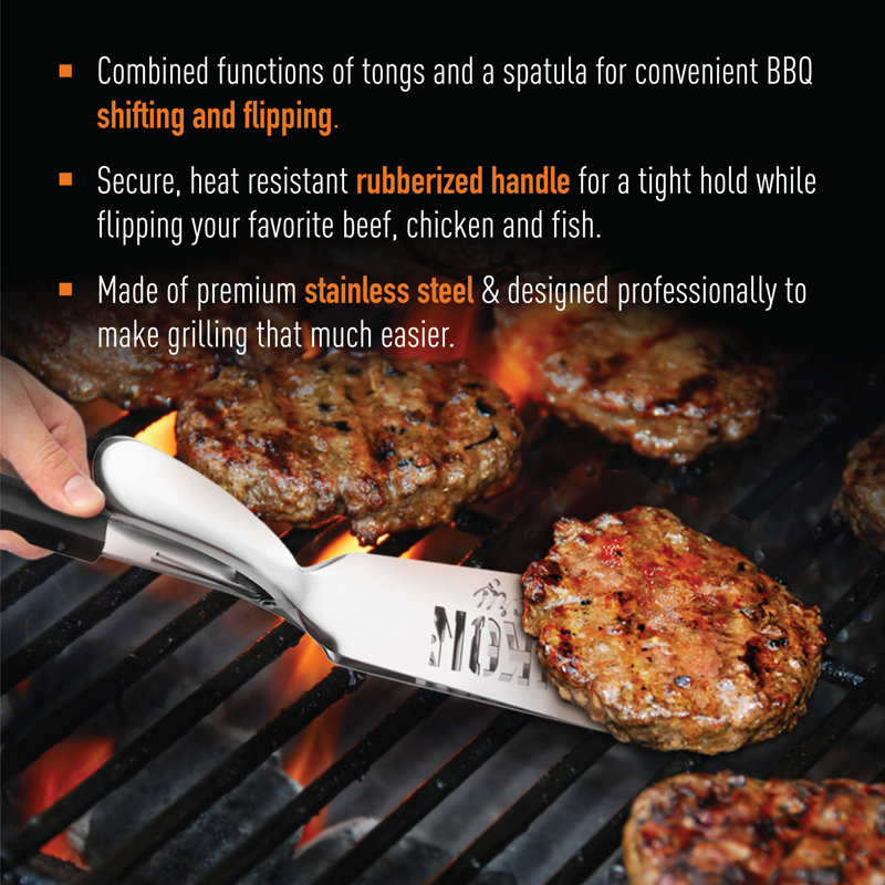 Ensemble d’outils de barbecue à spatule griptong et cuisson