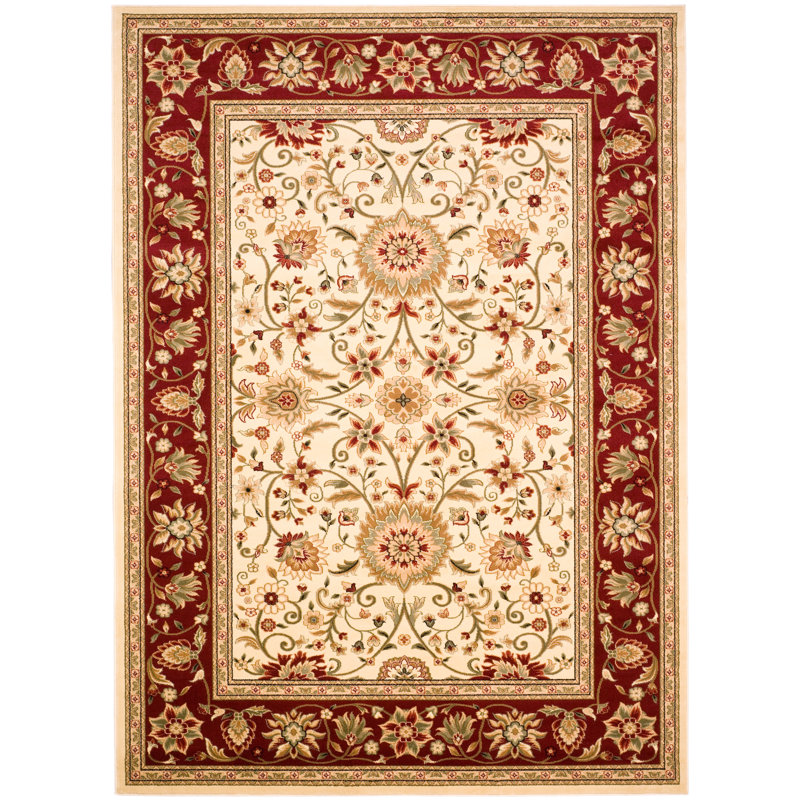 Lyndhurst Oriental Area Rug, Rectangle 183 x 274 cm, Ivory/Red
