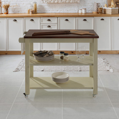 Solid Wood Kitchen Cart