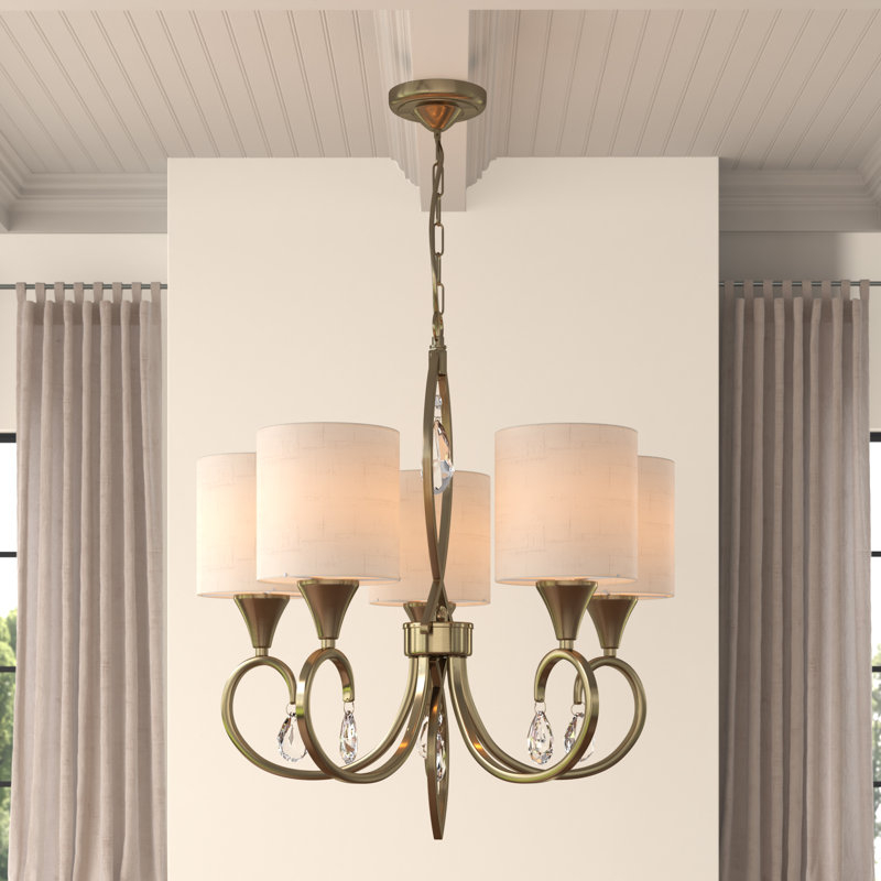 Sangerfield 5 - Light Shaded Chandelier