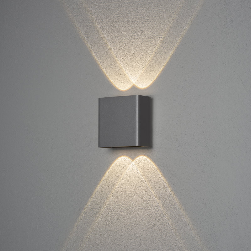 Chieri Integrated LED Outdoor Flush Mount, Anthracite