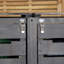 Samuel Alexander Wooden Double Bin Store
