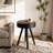 15.7-inch Round Coffee Table with Carved Top-1181748952