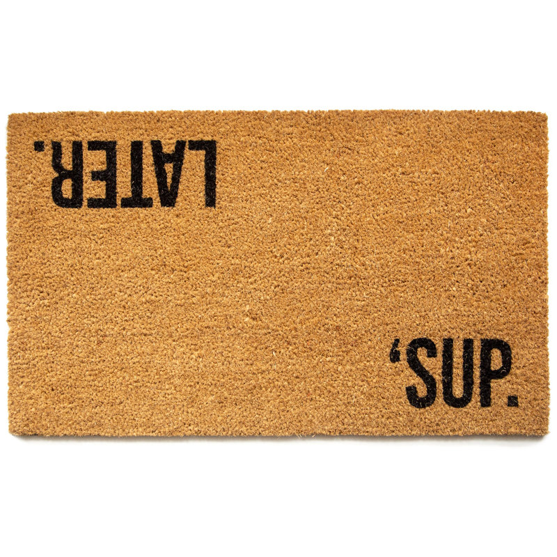 Sup, plus tard, mat de coco