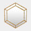Bamboo Hexagon Mirror-Gold Leaf-Tall-1297057636