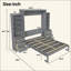 Lit escamotable avec tablettes de rangement et tiroirs Murphy-129743577-129743579