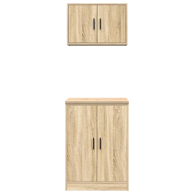2 Piece Garage Cabinet Part Or Accessory, Sonoma Oak