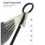 Hammock with Stand, 210 x 150 cm, 5 Adjustable Heights, Portable with Metal Frame