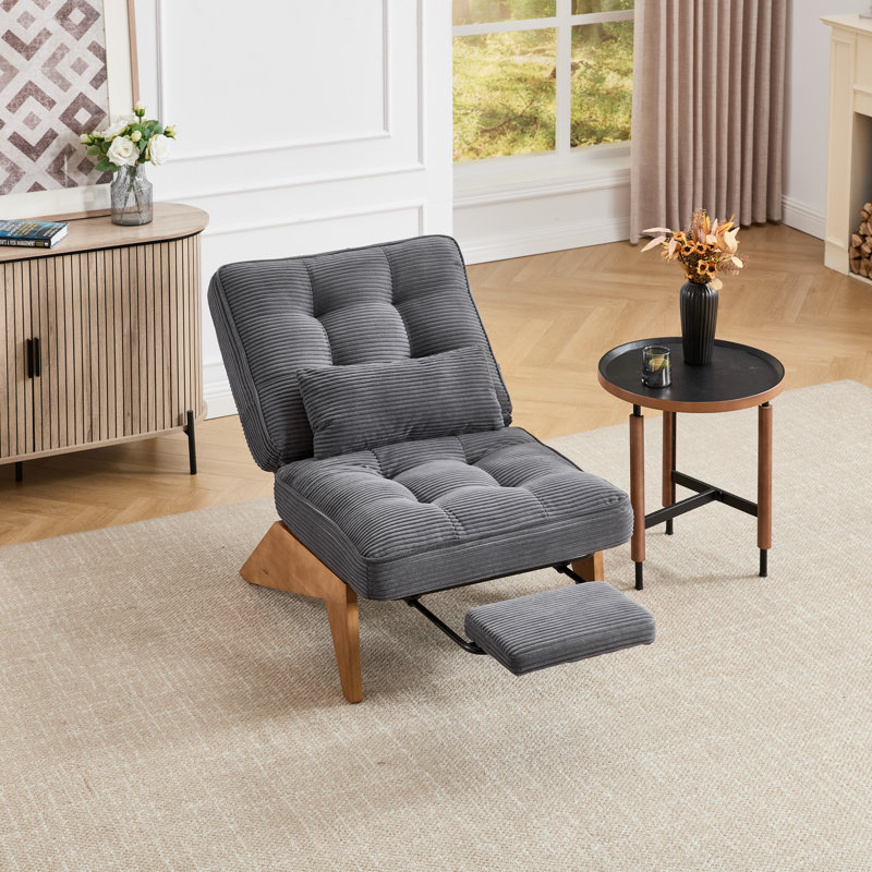 Upholstered Armless, Gray