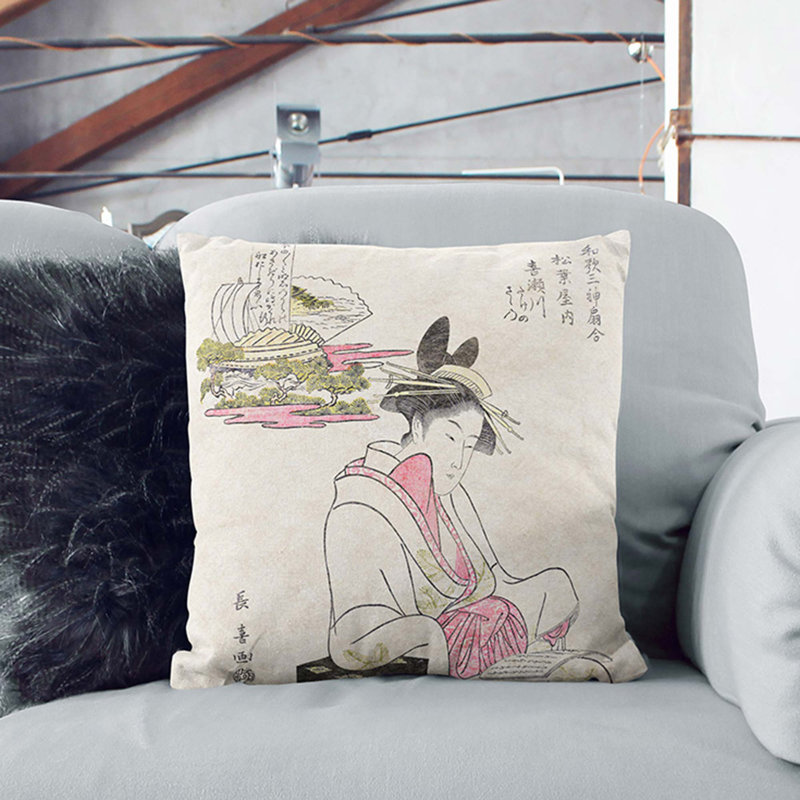 Square Throw Cushion, 55cm H x 55cm W x 20cm D