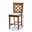 Upholstered Counter Stool with Solid Wood Frame-112312987