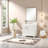Modern 36 Inch Solid Wood Vanities Vanity Cabinet and Sink, White Storage
