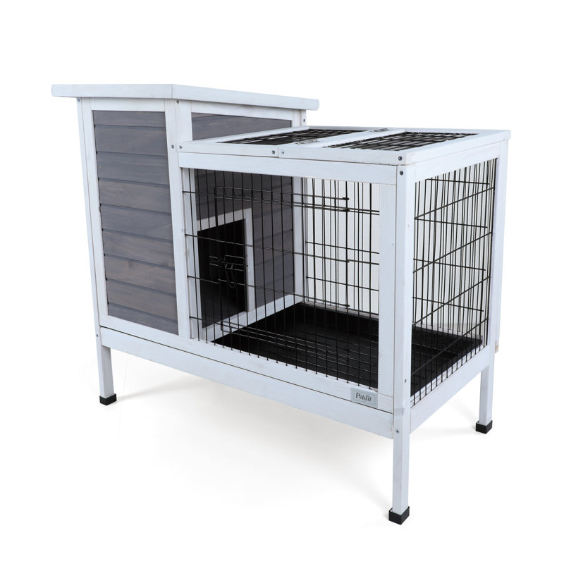 Cage pour lapin Ceevah, gris