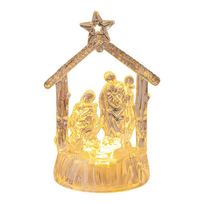 Acrylique ornements lumineux de la famille Sainte Marie