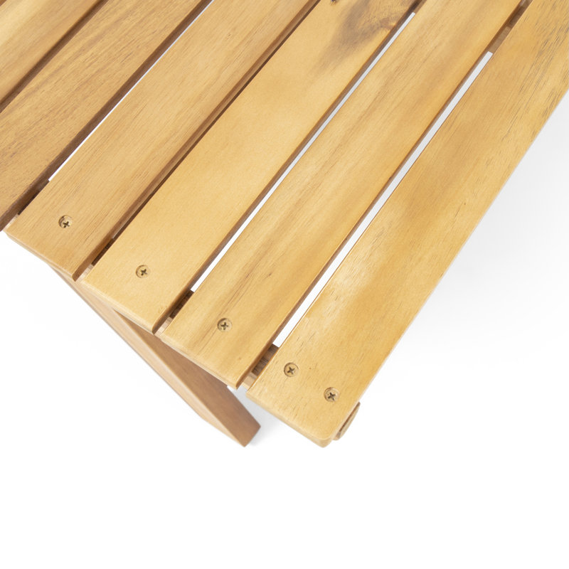 Tables de patio durables, bois de teck, style extérieur rustique pour recevoir