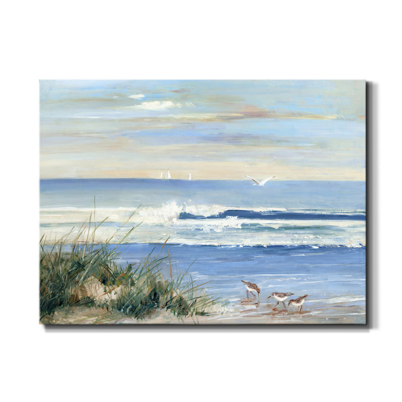" Beach Combers ", 48" H x 36" W x 1" D
