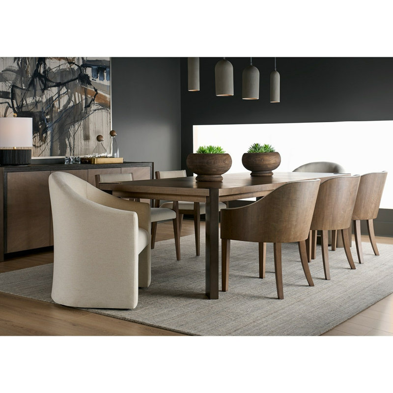 Modern Haze 86 To 122 Inch Wide Extendable Walnut Dining Table With Smoked Gold Metal Feet