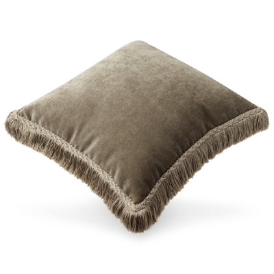 Pewter Posh Embroidered Throw Pillow