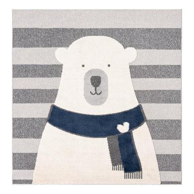Unique Loom Snowman Whimsy Kids Rug