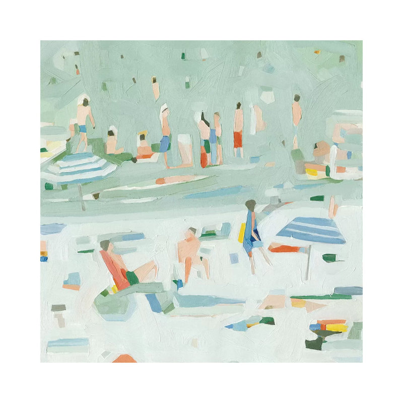 «Summer Confetti II» par Emma Scarvey - reproduction d'art, H 48 po x l 48 po x P 1,5 po, Toile tendue, Pas de tapis
