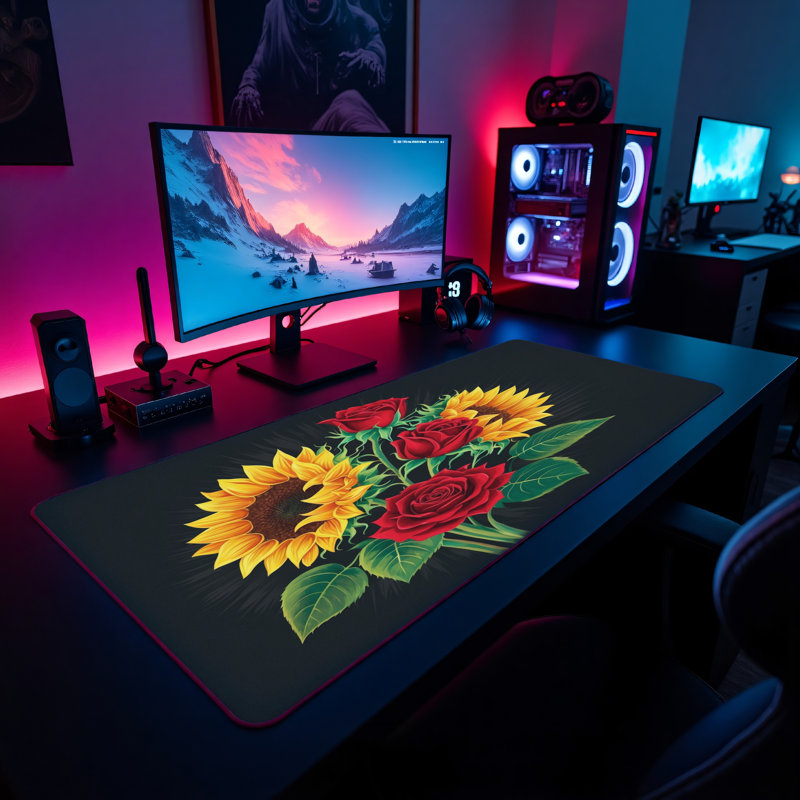Polyester Desk Pad, 14.4x12.1