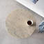 Table d'appoint ronde crème avec base piédestal-1884299964