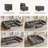 Kandle Modular Upholstered Velvet Chaise Sectional Sofa-948274225