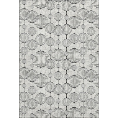 Premium Machine Washable Prisco White Rug