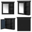 Pharmacie avec miroir 30 po x 28 po | Armoire de rangement murale pour salle de bain avec tablettes réglables et tablette ouverte | Rangement au-dessus de la toilette avec charnière à fermeture en douceur | Design moderne-1099007276