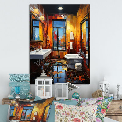 " Bathroom Bold And Modern III " by Designart