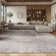 Tapis gris clair / beige Stratton