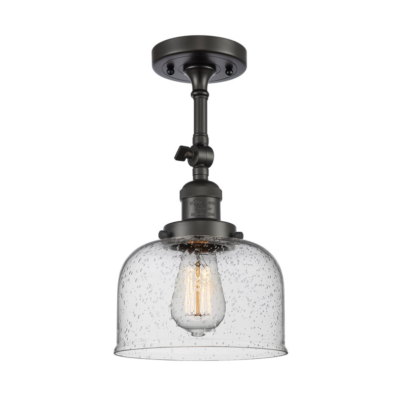 Appliquee à bras 1 lumières bell Adalhard, Bronze huilé