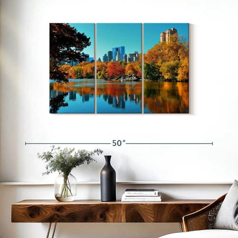 Rorry Central Park In Fall, 24" H x 38" W