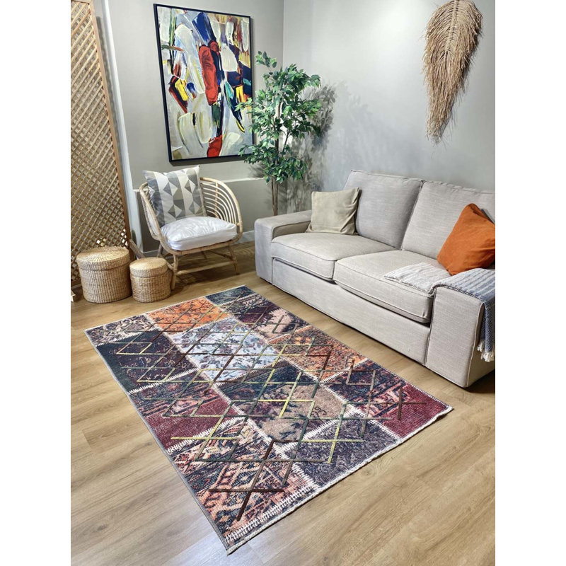 Tapis Lashia avec envers antidérapant, Tapis de couloir 2 pi 7 po x 9 pi 10 po