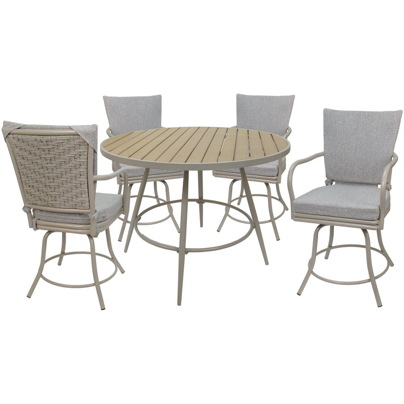 Ensemble repas pour 4 personnes Soter, Beige, Blanc