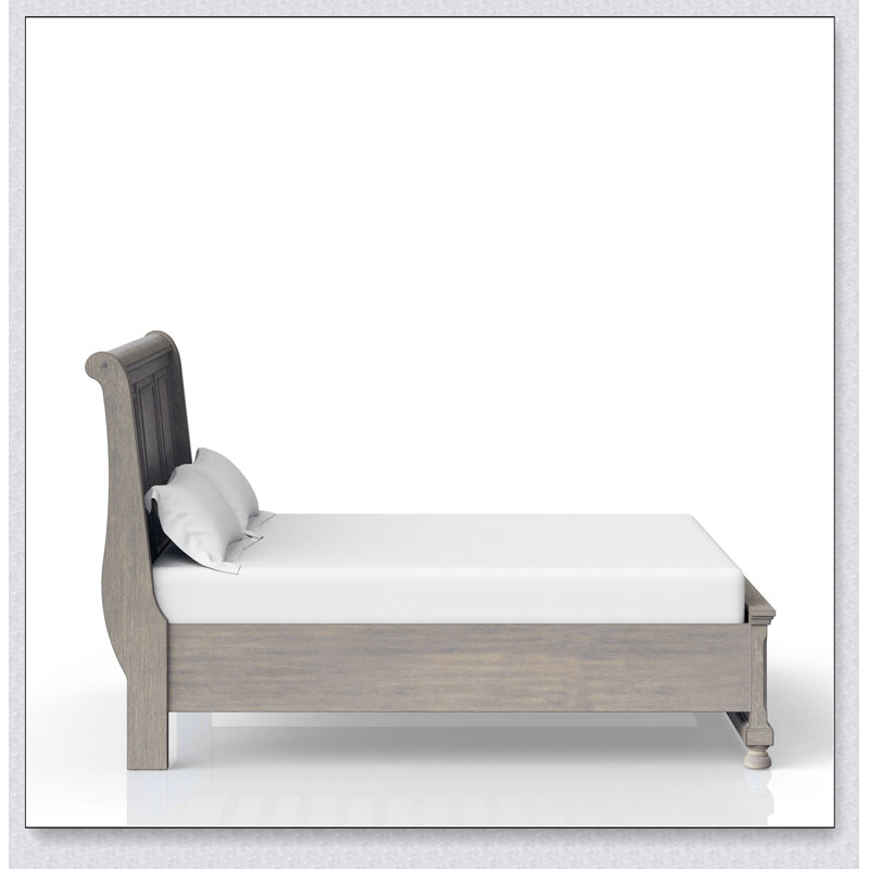 Storage Bed, Antique Gray, Queen