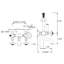 Country Bath Triple Handle Wall Mount Exposed Tub Filler Faucet-67462039-61067773