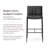 Maven Lane Gerard Stool with Faux Leather Upholstery-108989933-108989935